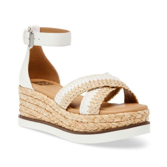 Lowen Espadrille Platform Wedge Sandals (White) · NanaMacs 59$ DV Dolce Vita Odell Crossband Platform Espadrille Wedge Sandals 8.5 US White
